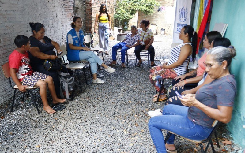 Roda de conversa com venezuelanas