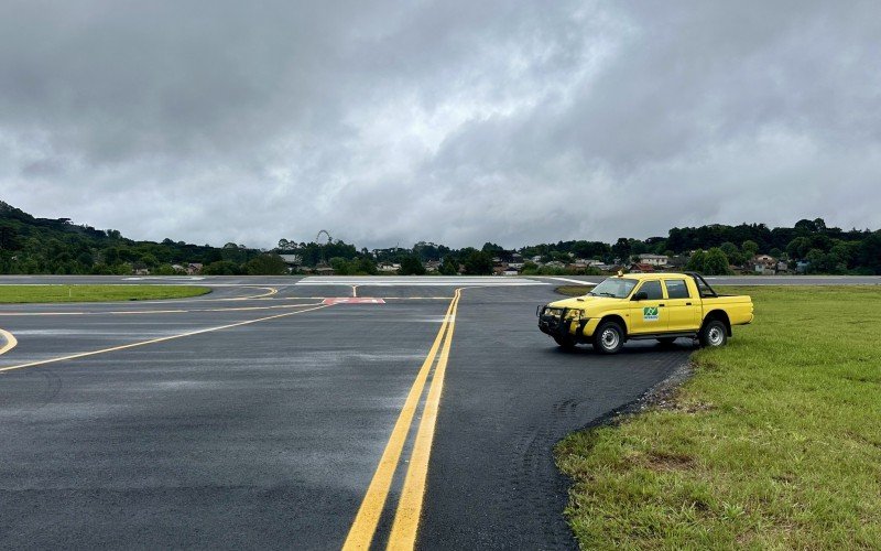 Aeroporto de Canela está com pista maior e recapeada, após obras da Infraero