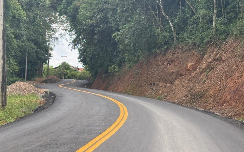 Trecho pronto da Linha Tapera, no interior de Gramado