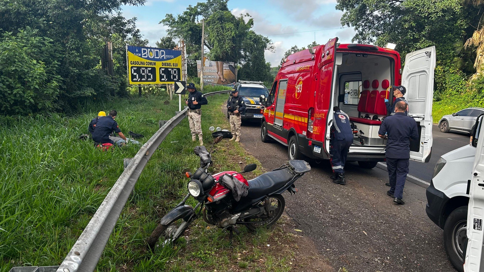 BR-116: Motociclista sofre grave acidente no Vale do Sinos