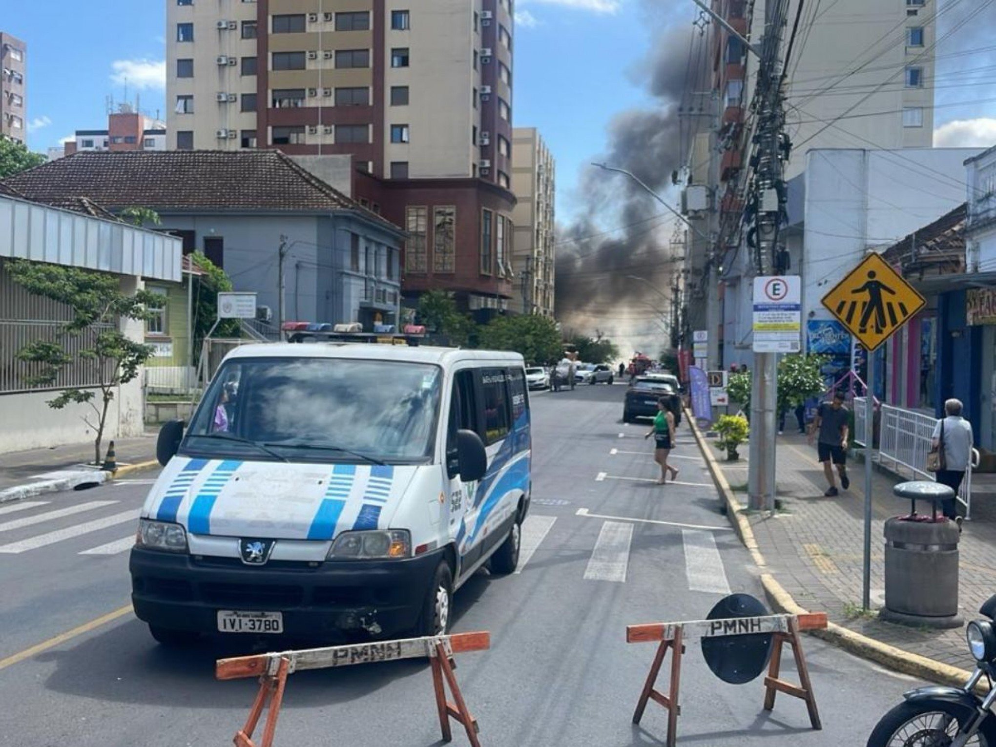 Incêndio em clínica médica no Centro de Novo Hamburgo