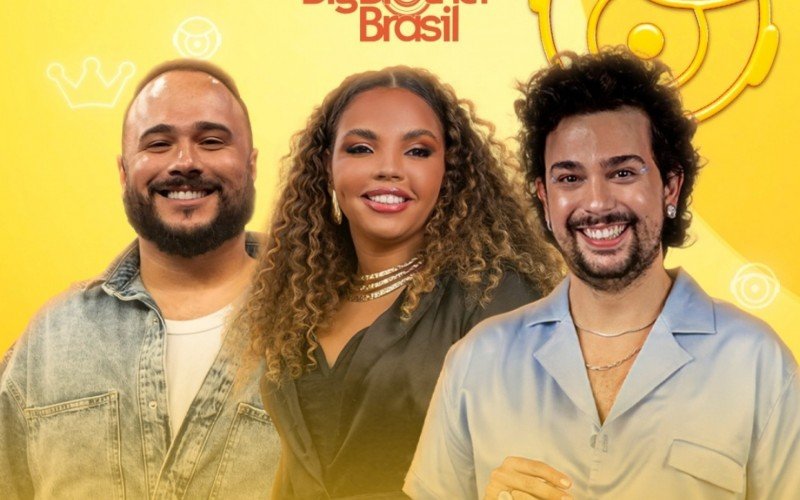 Ed Gama, Giovanna Pitel e Vitor diCastro são os apresentadores do Mesacast BBB de 2025 | abc+