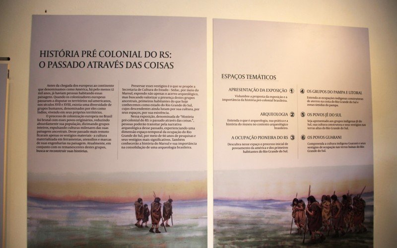 Mostra destaca os 12 mil anos de história do Rio Grande do Sul