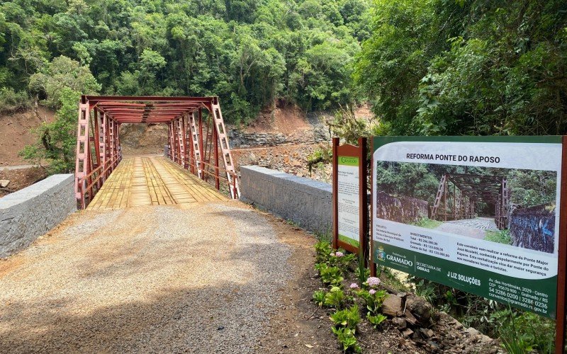 Ponte do Raposo teve sua estrutura reformada após chuvas