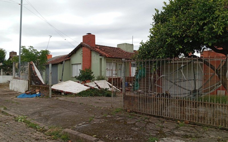 Temporal causou estragos em Candiota
