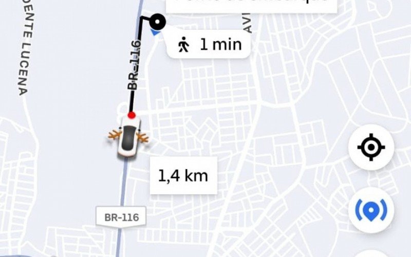 Uber entra em clima de Natal com carrinho decorado  | abc+