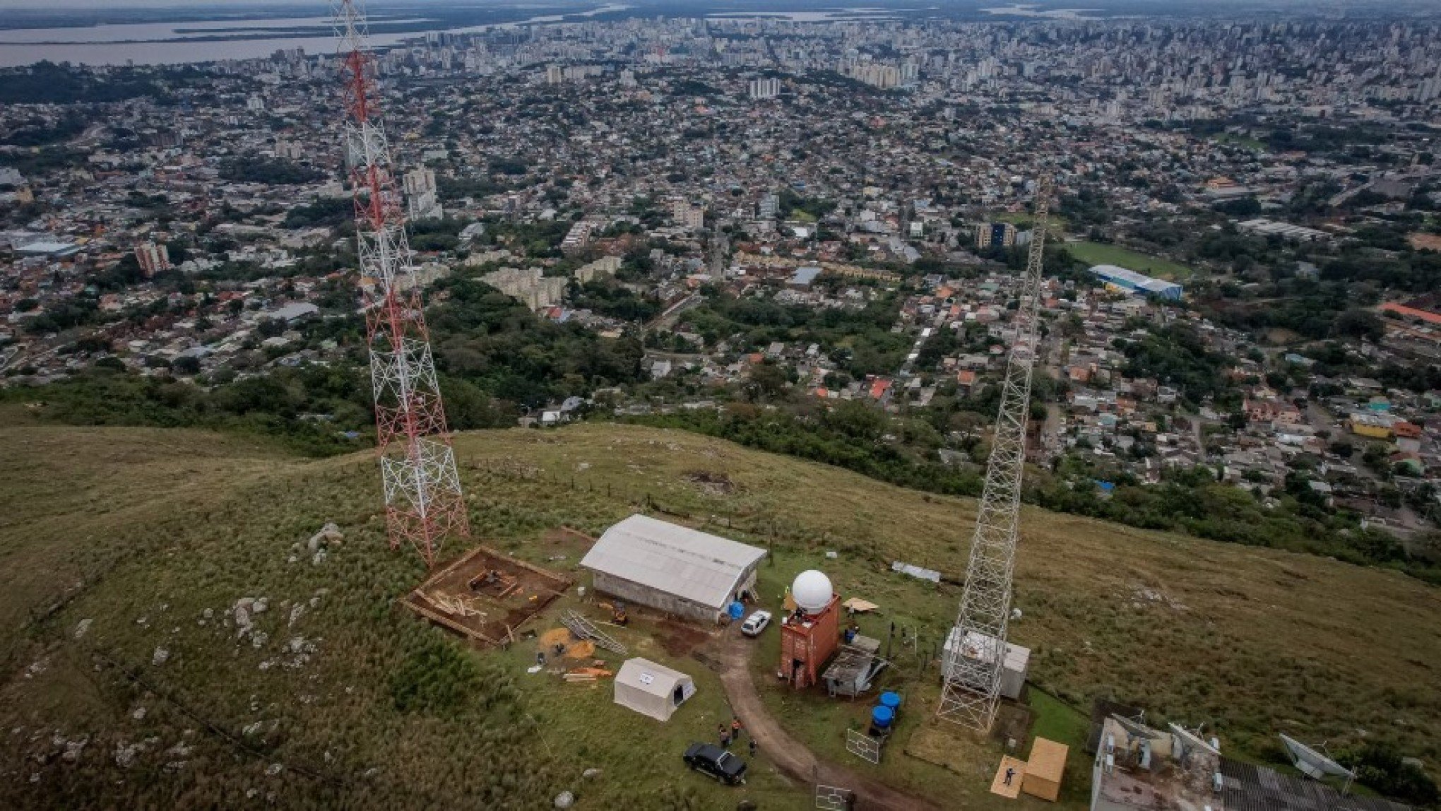 Radar meteorológico funcionará por definitivo no Morro da Polícia, em Porto Alegre