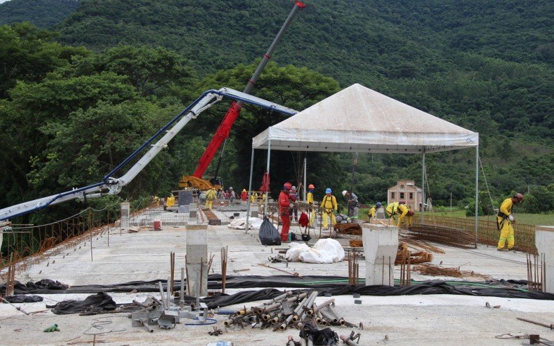 Construção está cerca de 85% concluída