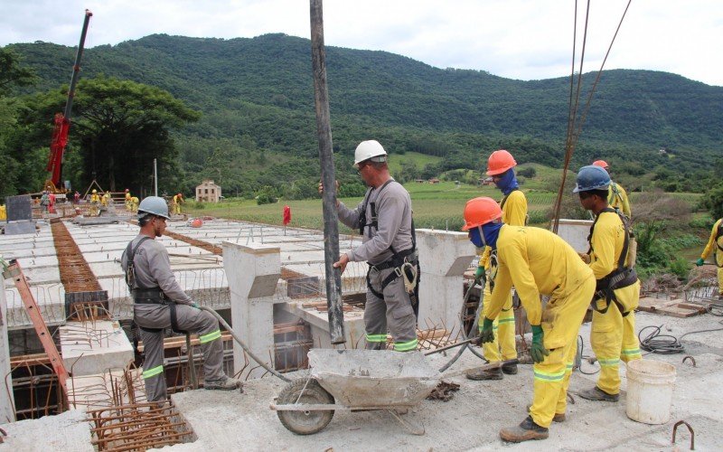 Construção está cerca de 85% concluída