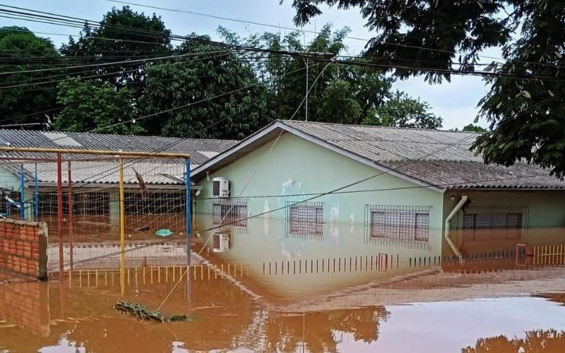 CCEI Talitha Kum ficou submerso durante a enchente de maio de 2024