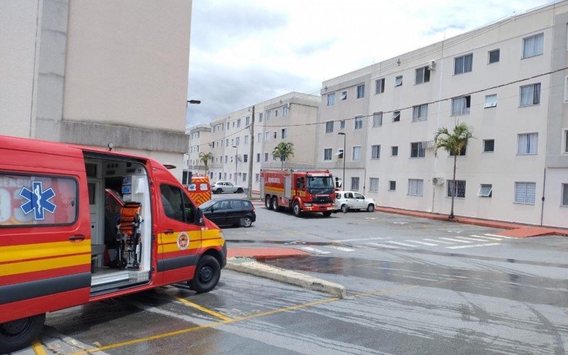 Incêndio em apartamento de Palhoça