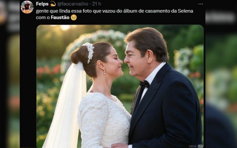 Internautas brasileiros repercutem anúncio de noivado de Selena Gomez com fanfic entre a cantora e Faustão
