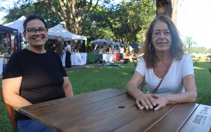 Cristine Scholl de Morae e Elizabeth Liessem decidiram aproveitar juntas
