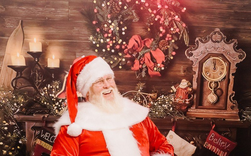Papai Noel na Praça da Bandeira no Natal dos Sinos