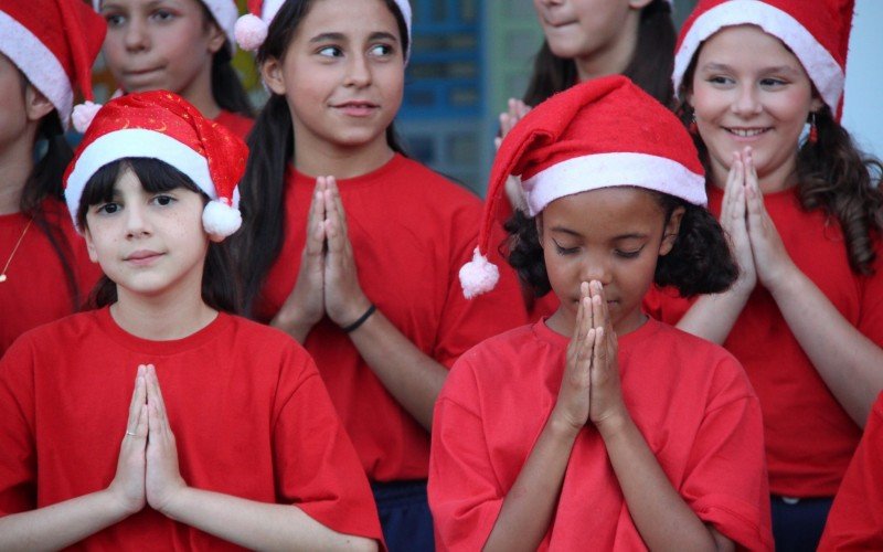 Apresentação de Natal de alunos da EMEF Octacilio Ermindo Fauth
