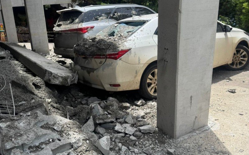 Queda de marquise atingiu trabalhador em parque turístico