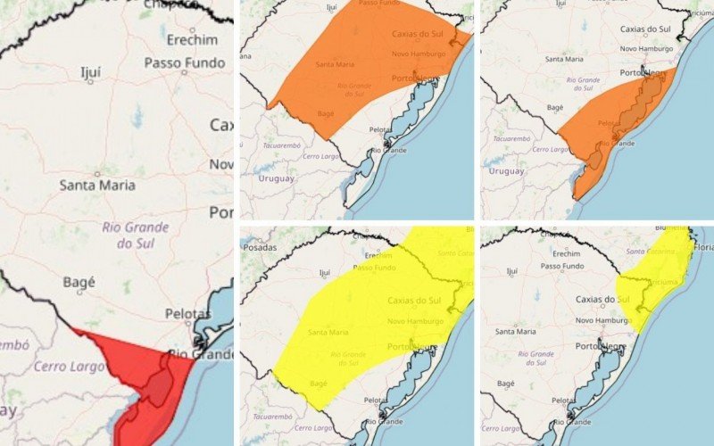RS tem 5 alertas meteorológicos do Inmet | abc+
