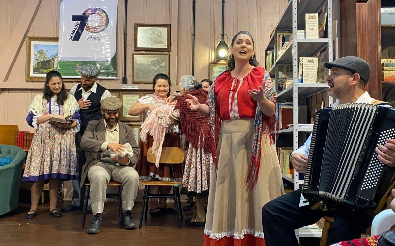 Reinauguração do Museu do Trem de Gramado contou com esquete teatral