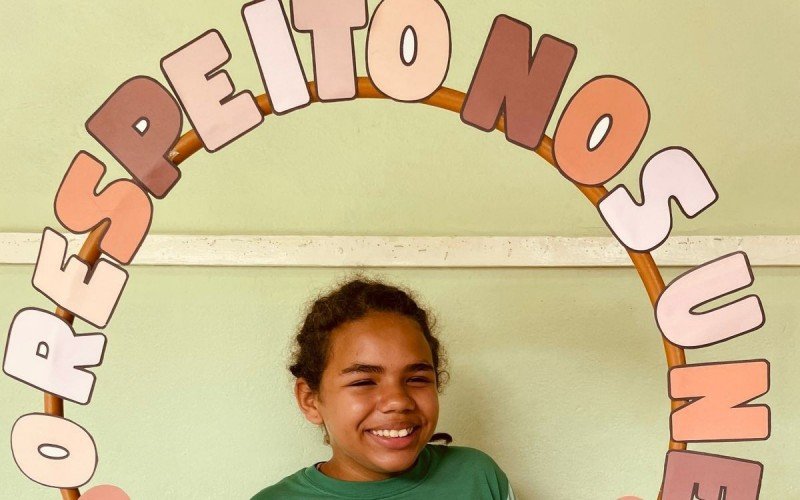 O mural teve destaque para que as crianças se reconhecessem como negras e pardas | abc+