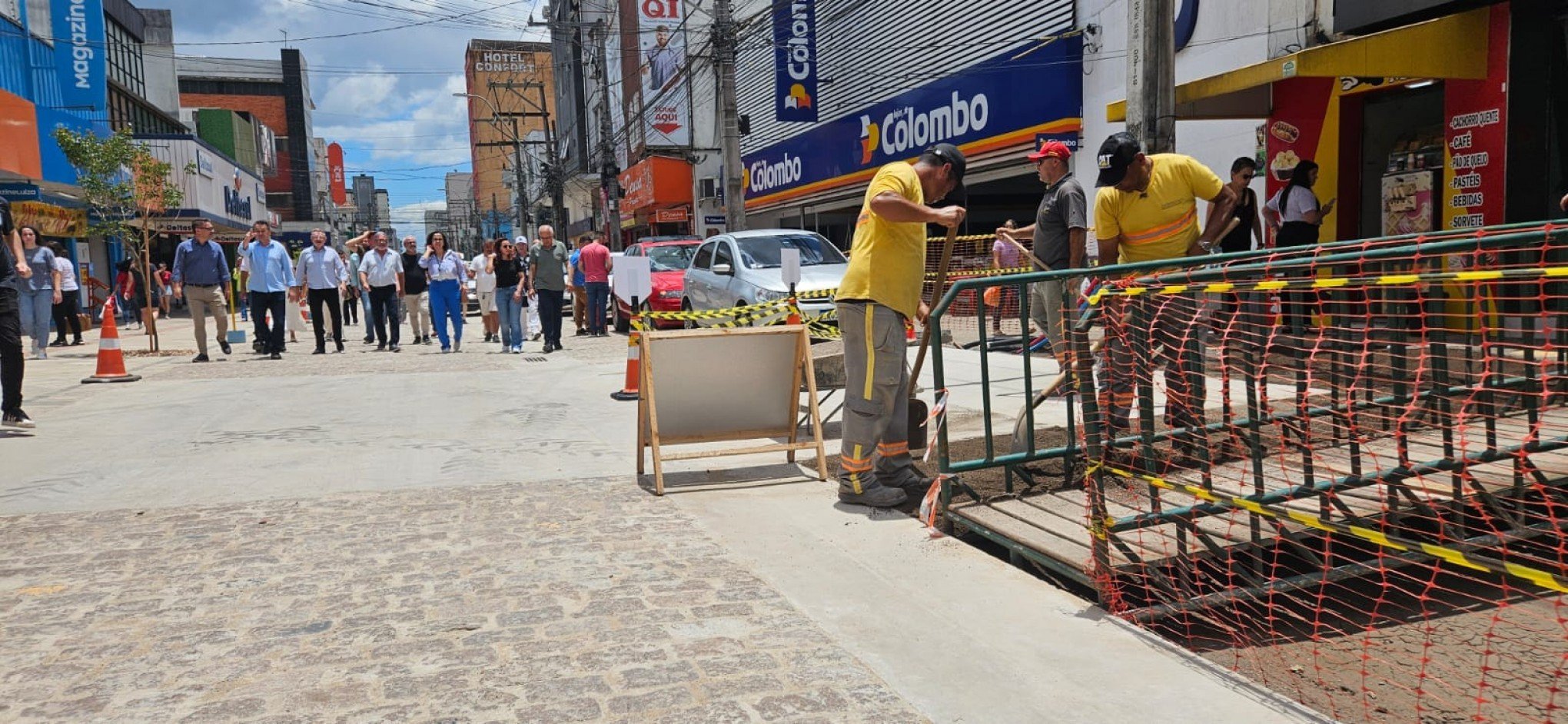 Obra de revitalização da Rua Independência chega a 75% de conclusão