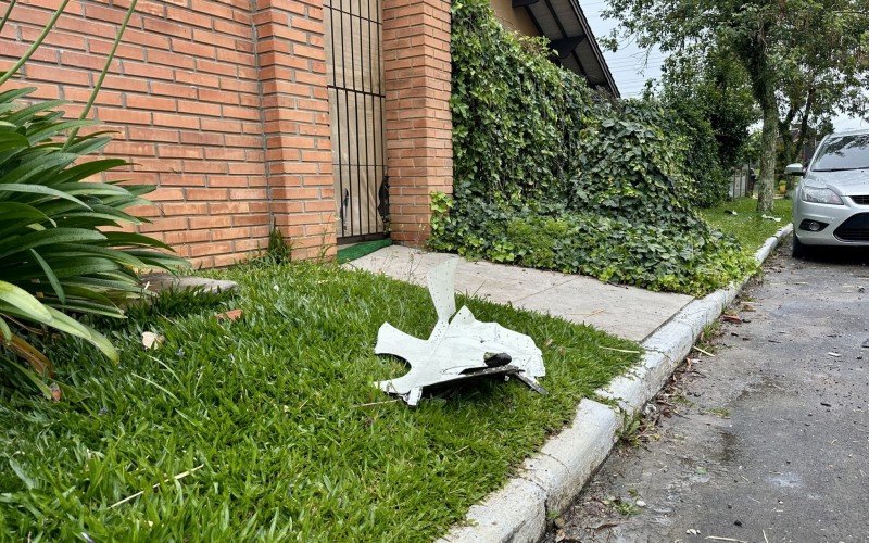 Destroços do avião que caiu em Gramado 