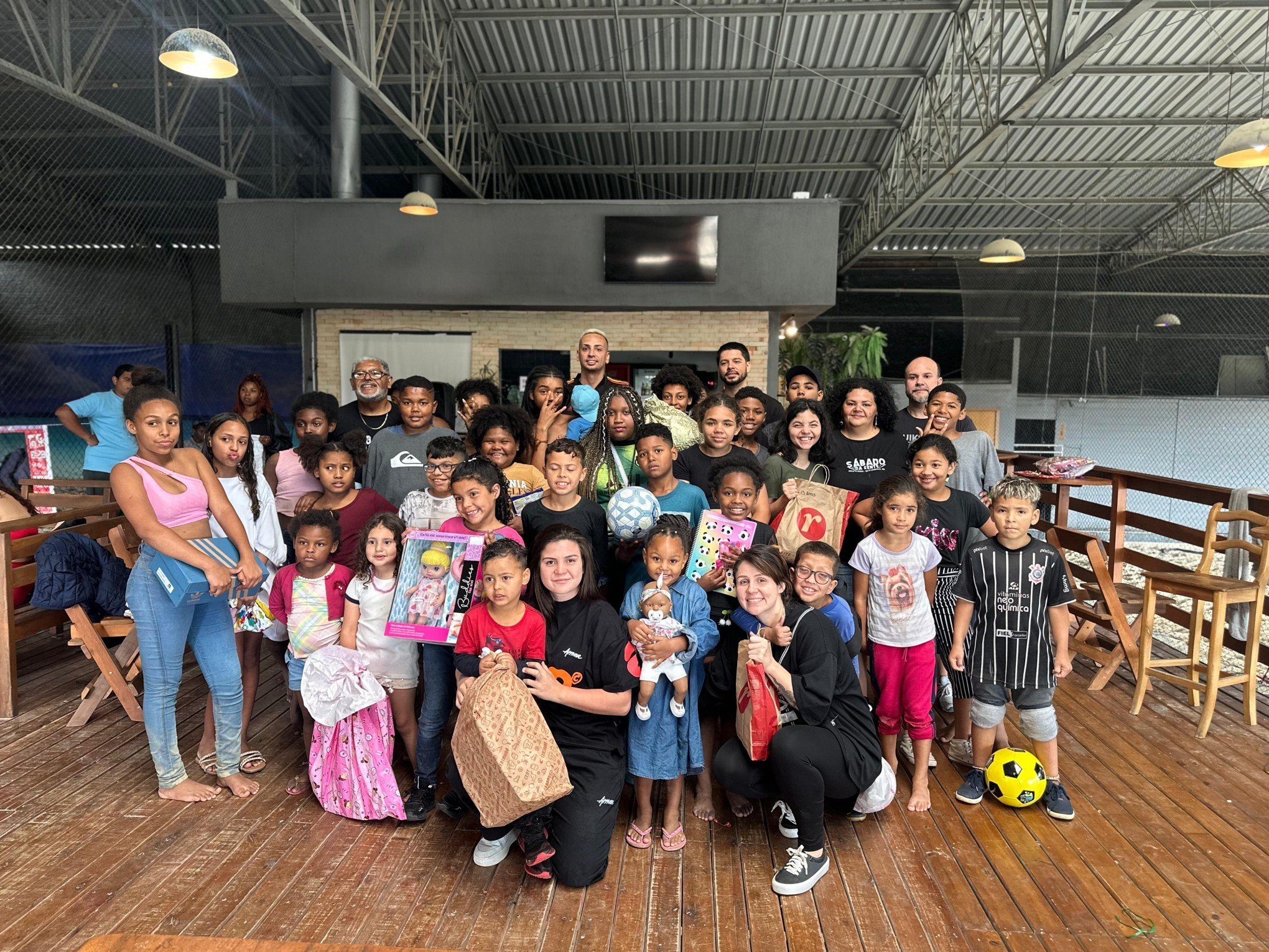 Natal Solidário transforma a tarde de 40 crianças em Campo Bom