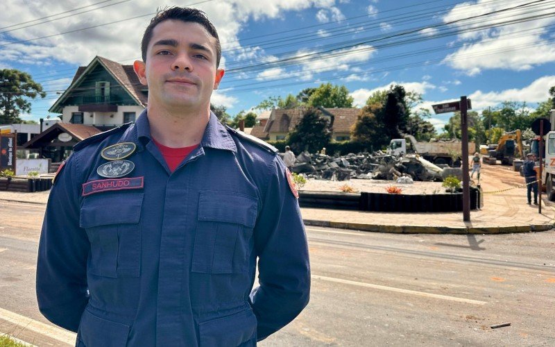 Capitão do Corpo de Bombeiros da região, Pedro Henrique Sanhudo