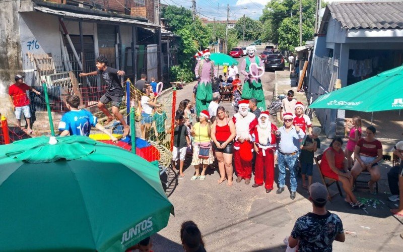 Natal Feliz para crianças na Vila Iguaçu, no bairro Canudos | abc+