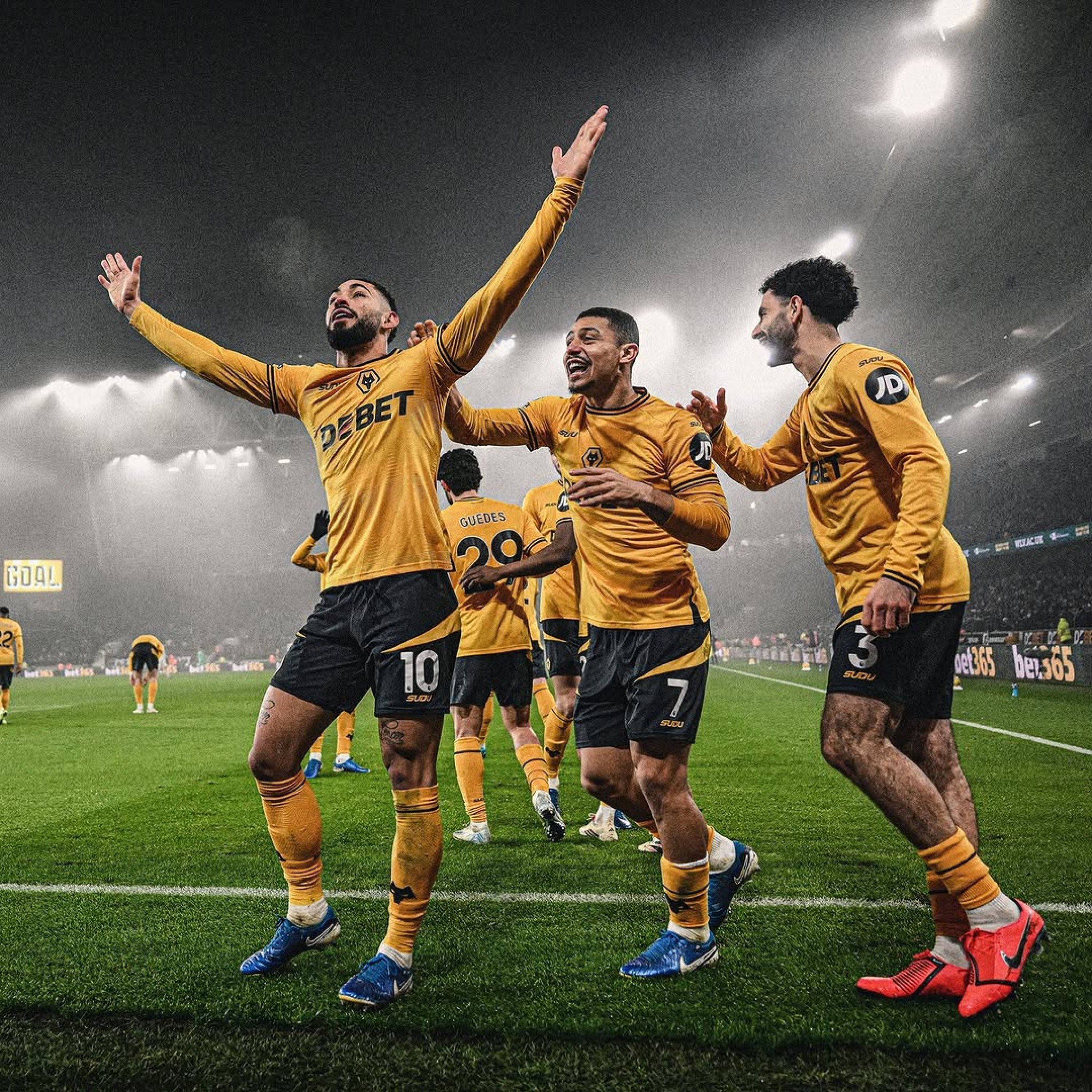 Matheus Cunha faz gol olímpico em vitória do Wolverhampton sobre o Manchester United