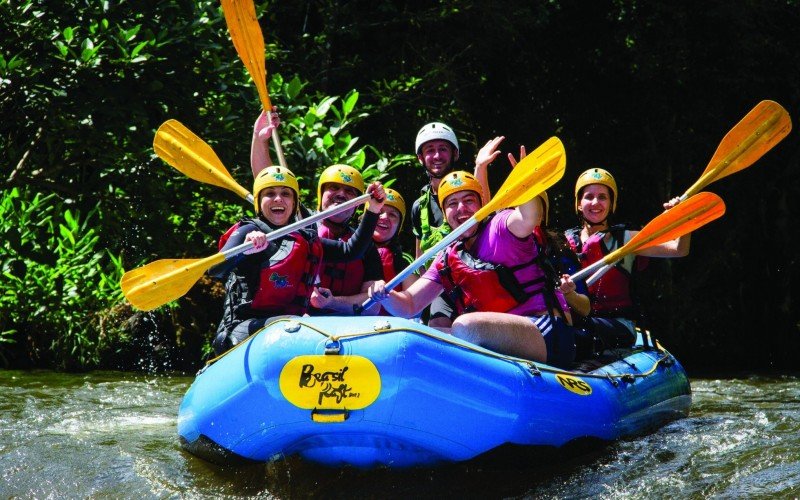 Rafting é uma das opções para quem trafegar pelo interior de Três Coroas | abc+