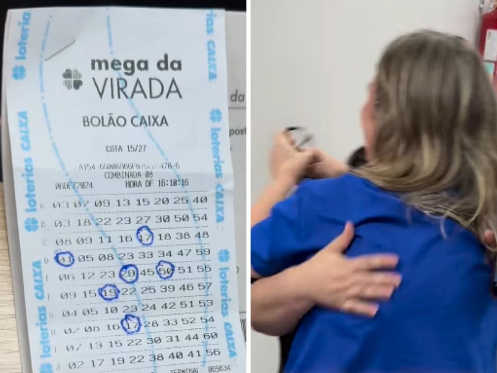 MEGA DA VIRADA: Alegria de técnica de enfermagem do RS dura pouco ao conferir jogo de forma errada; veja o vídeo