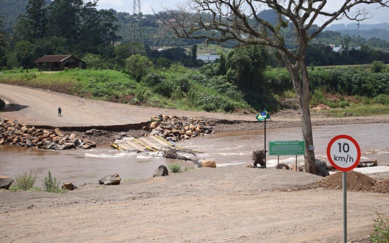 Estrutura não suportou a elevação do Rio Caí | abc+