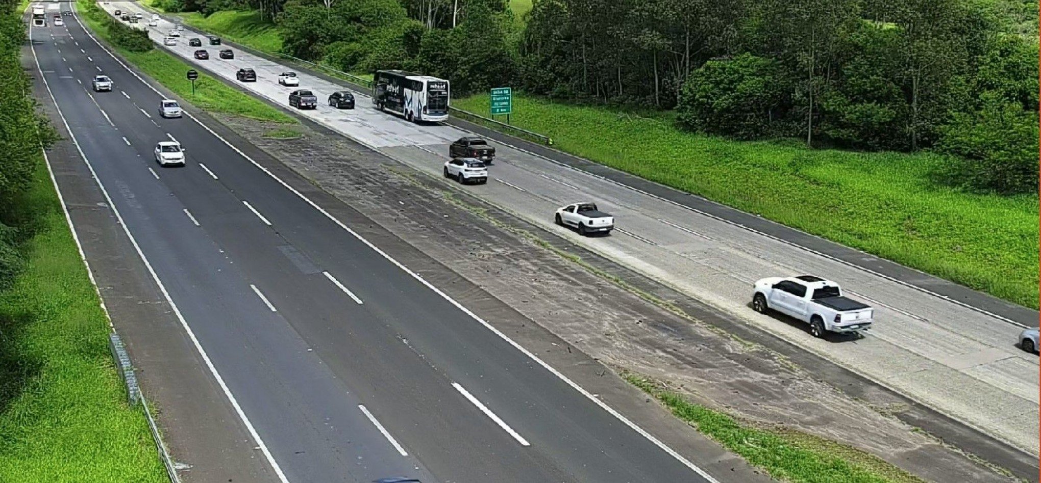 BR-290: Retorno do litoral já registra trânsito intenso na free way