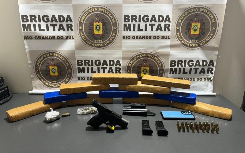 Prisão por tráfico e posse ilegal de arma de fogo, em Canela