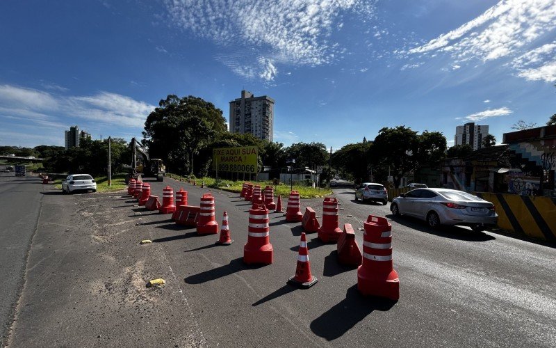 Obras junto ao viaduto Ayrton Senna são retomadas com construção de nova pista que garantirá acesso ao Centro de Novo Hamburgo