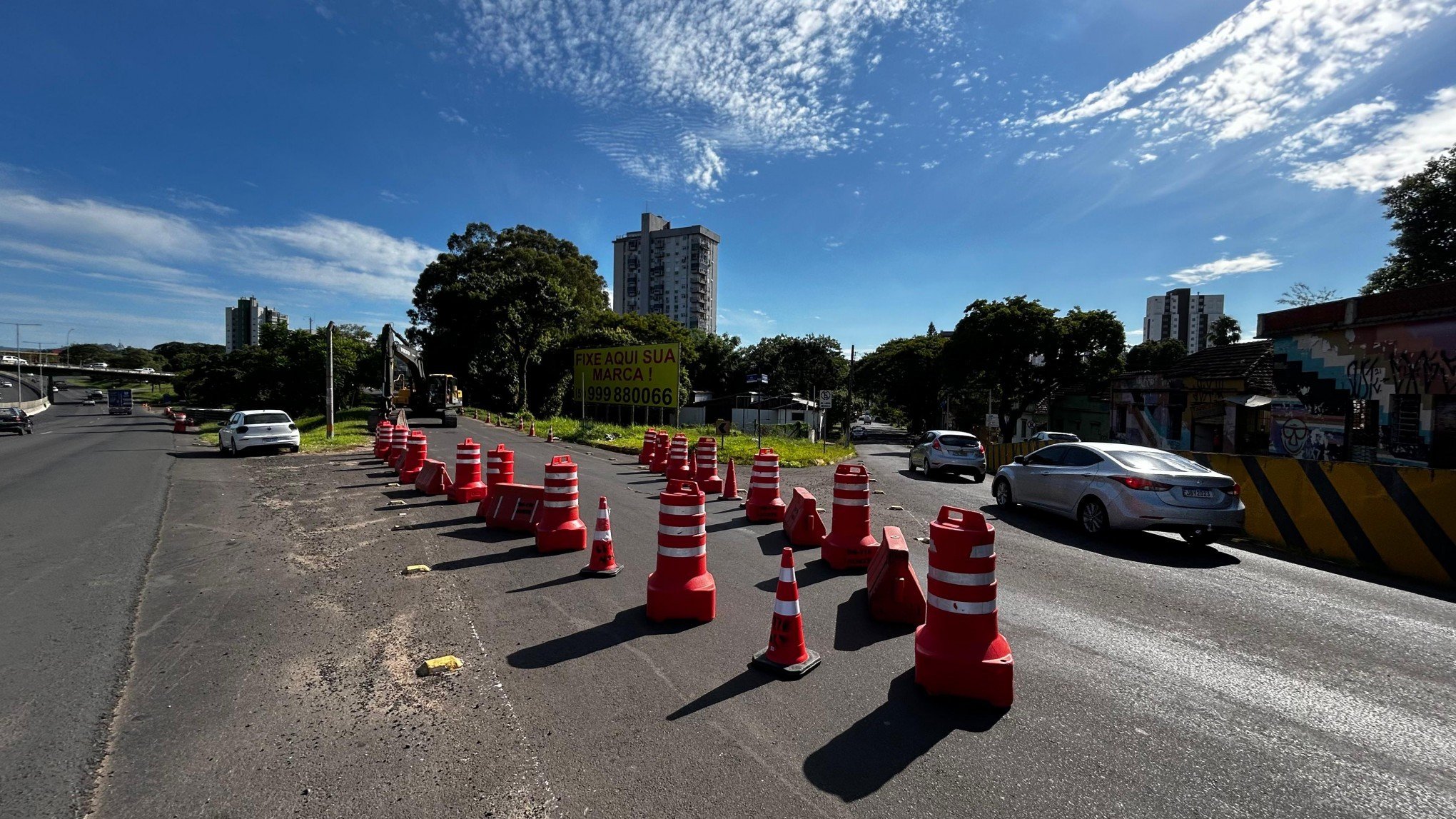 BR-116: Bloqueio da alça de acesso à Rua José do Patrocínio marca início das obras em Novo Hamburgo