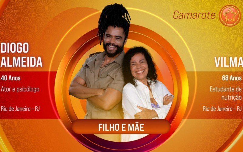 Diogo Almeida e Vilma estão no Camarote do BBB 25 | abc+