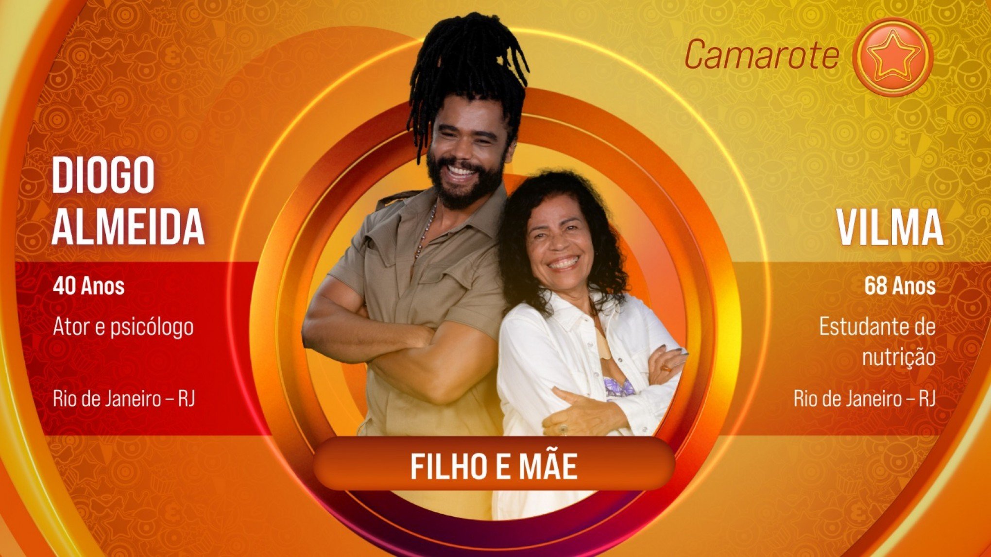 BBB: Ator protagonista de novela da Globo e mãe estão confirmados no Camarote