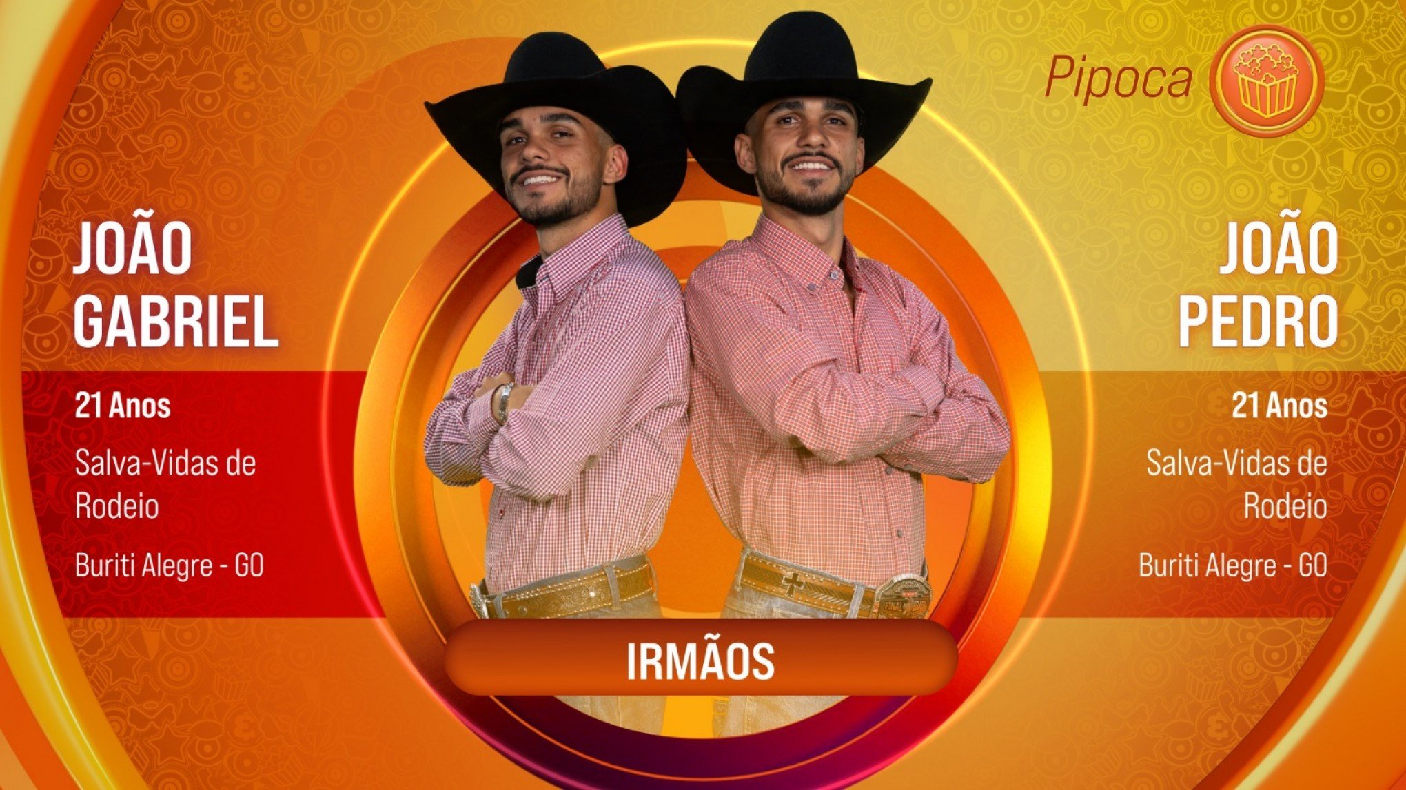 BBB: Dupla de irmãos gêmeos pecuaristas está entre os participantes do grupo Pipoca