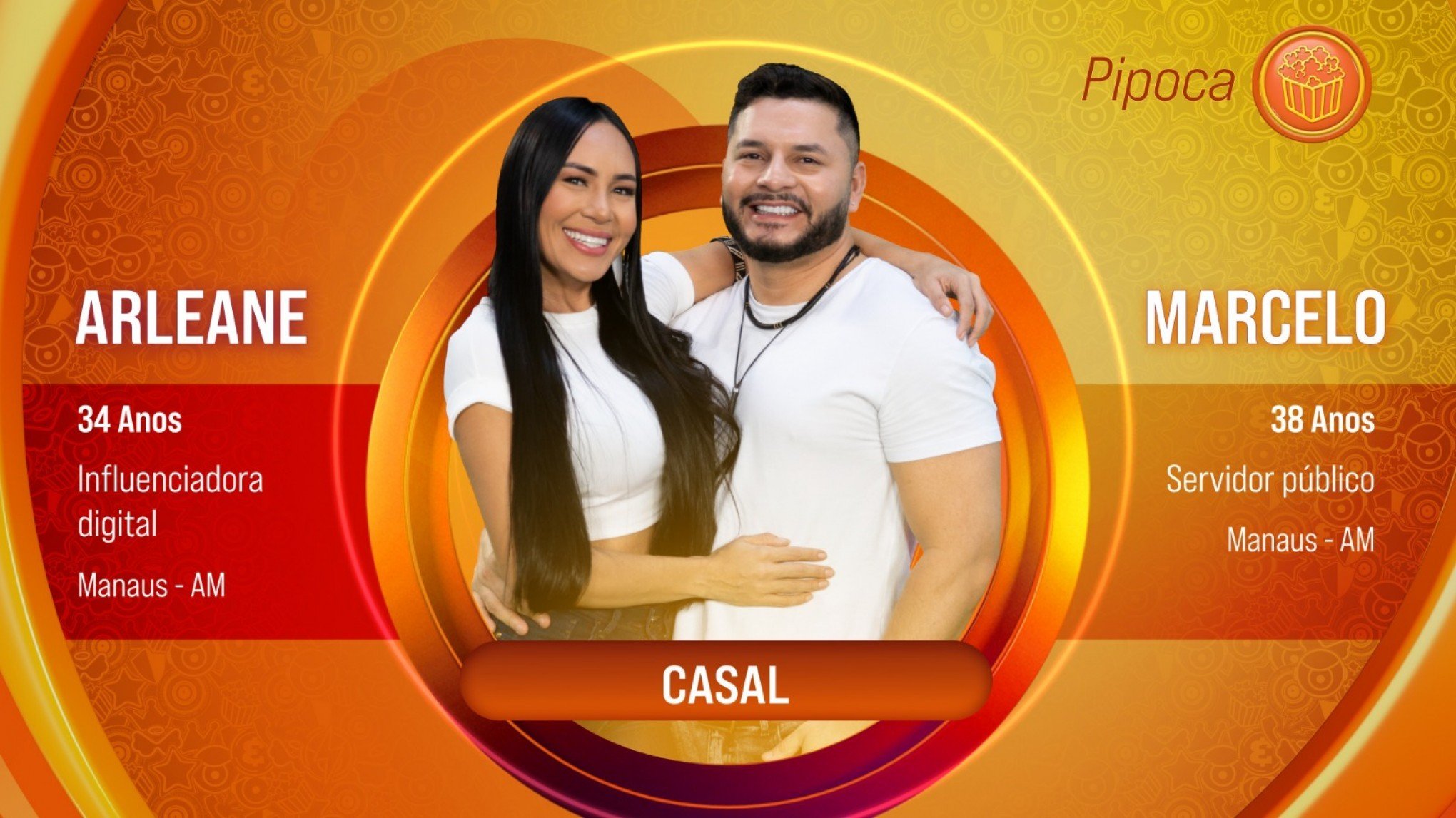 BBB: Esteticista e o marido servidor público estão entre os participantes do grupo Pipoca