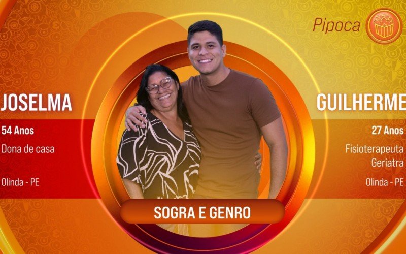 Pernambucanos de Olinda, a dona de casa Joselma, de 54 anos, e o fisioterapeuta Guilherme, de 27 | abc+