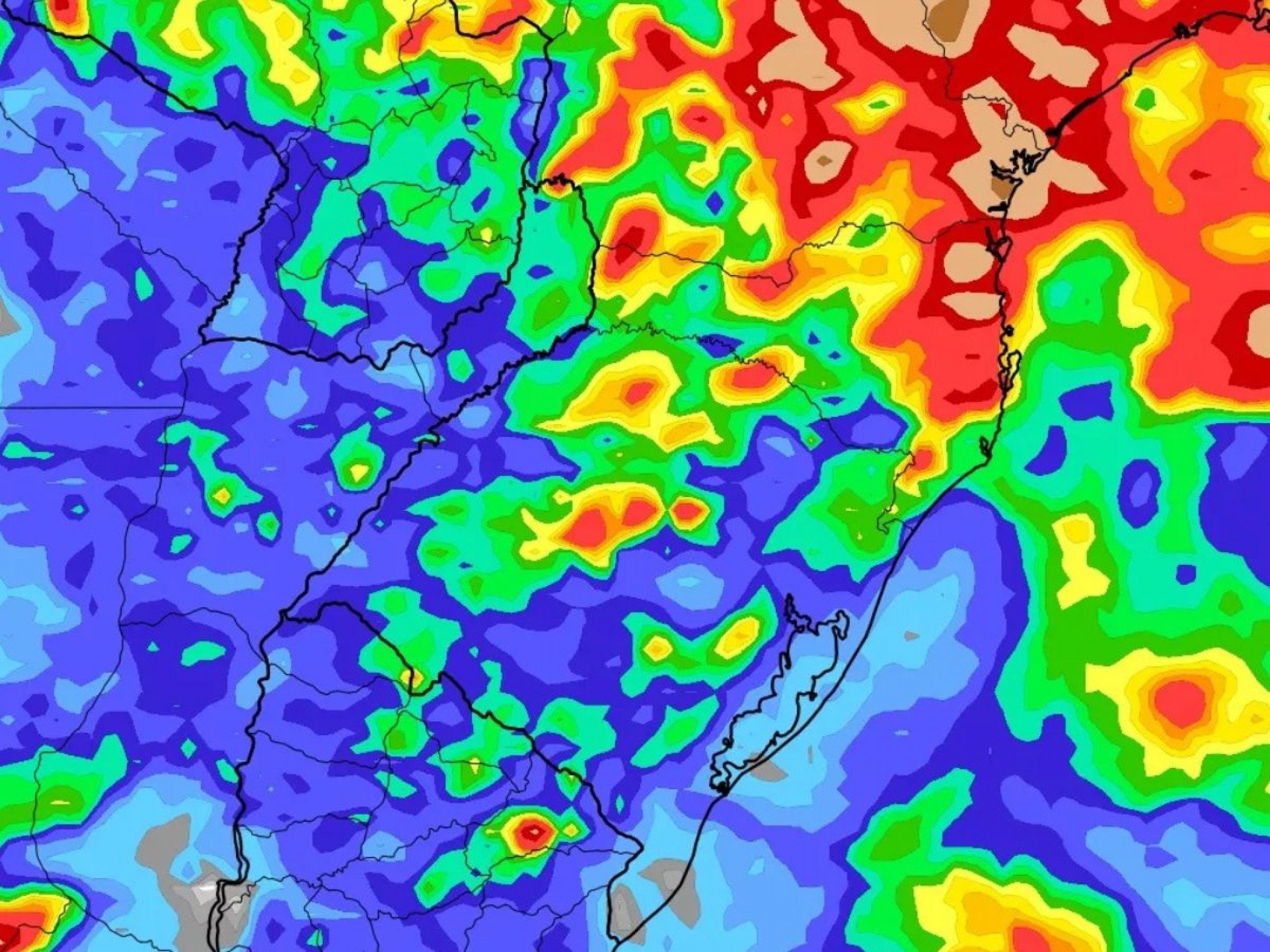 BOLHA DE CALOR: Onde vai chover no Rio Grande do Sul durante o episódio de calor de 40°C