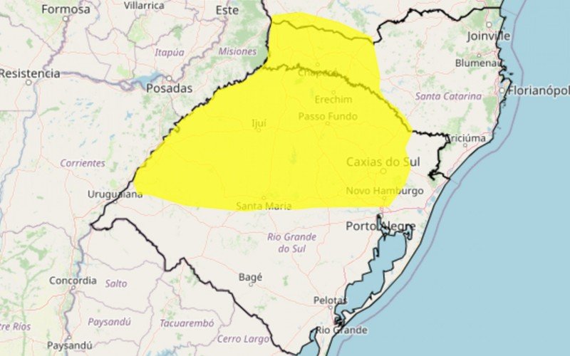 Inmet alerta para risco potencial para tempestades em parte do RS | abc+