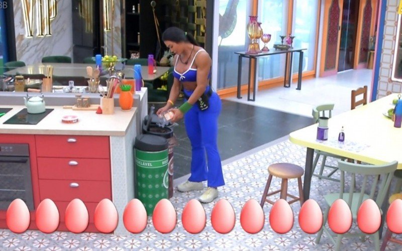 Ovômetro contou quantos ovos Gracyanne Barbosa já comeu no BBB 25 | abc+