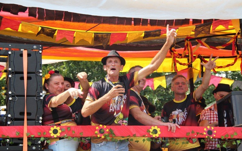 Alegria antes mesmo do desfile começar