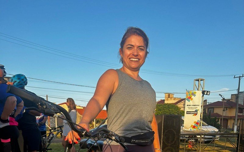 A diretora financeira Shaiana Moura (45), estreou em passeios ciclísticos | abc+
