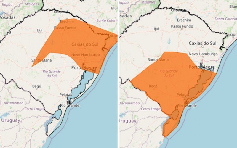 RS tem dois alertas para tempestade vigentes até as 10 horas da manhã de segunda-feira | abc+