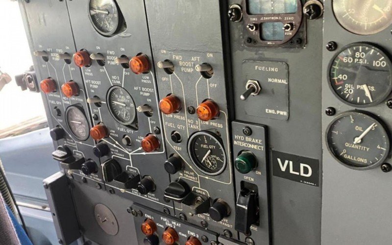 Cabine de avião da Varig 