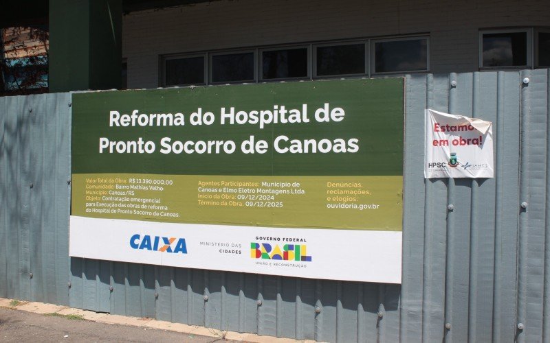 Reforma no HPSC tem prazo máximo de 12 meses e conta com recursos federais
