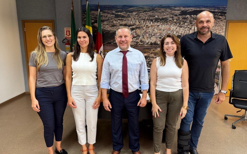 Apresentação visual do projeto arquitetônico da Casa do Imigrante na prefeitura de São Leopoldo